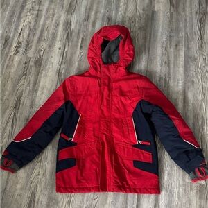 Veste Coupe-vent Lands' End – Femme – Taille M – Rouge – Nylon – Très Bon état